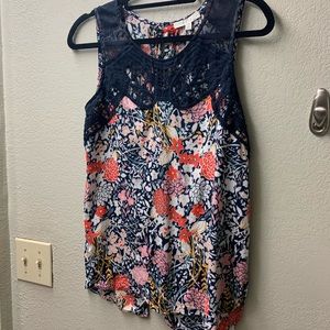 Stitch Fix - Pale Sky - button back detail tank